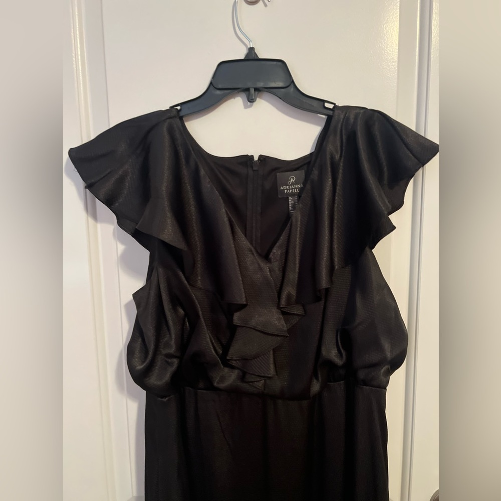 Black evening gown by Adrianna Papell
